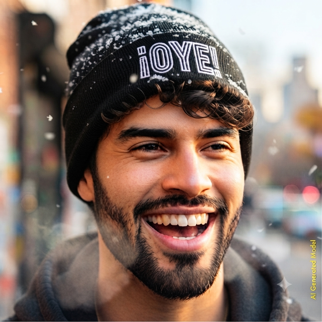 El Gorro - El Trazo Black & White Beanie Hats ❄️