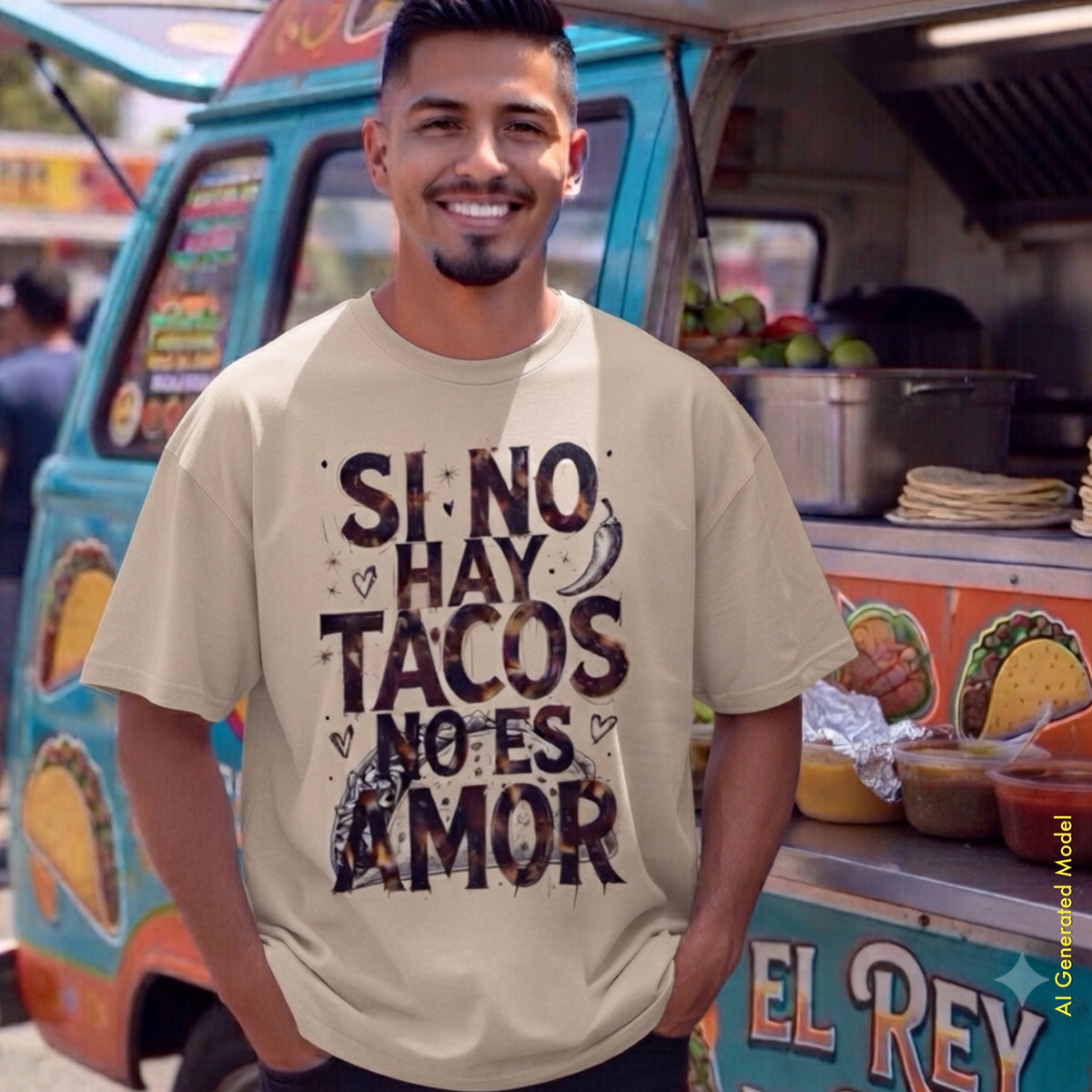 Si no hay tacos, no es amor - Relaxed Fit CC1717