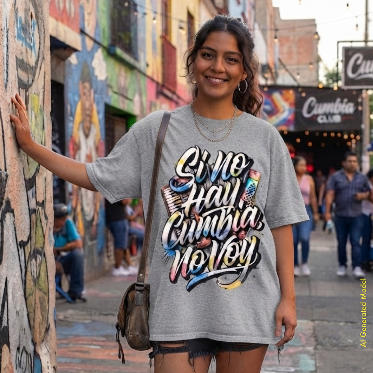 Si No Hay Cumbia, No Voy - A Mano Style Relaxed Fit tee