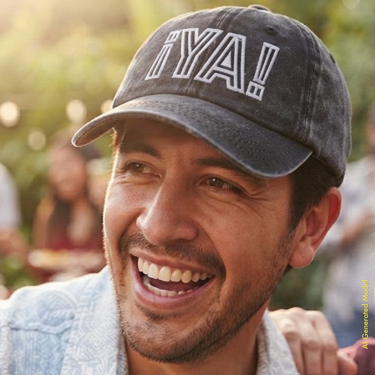 ¡YA! El Trazo - El Finde Black & White Vintage Dad Cap | ¡OYE! Originals