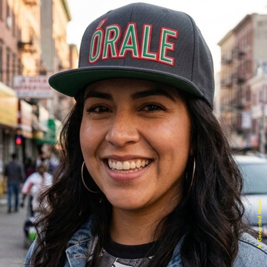Órale La Bandera - La Calle Tri-Color Flat Bill Cap | ¡OYE! Originals