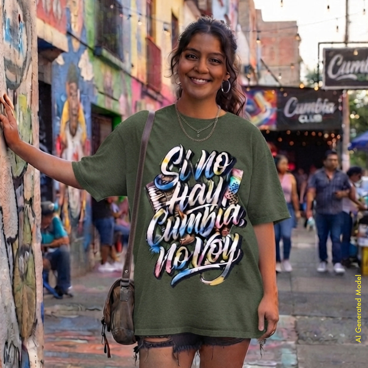 Si No Hay Cumbia, No Voy - A Mano Style Relaxed Fit tee
