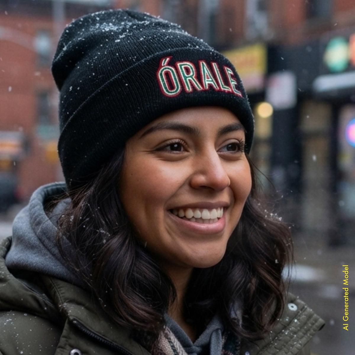 Órale La Bandera - El Gorro Tri-Color Mexian Cuffed Beanie | ¡OYE! Originals