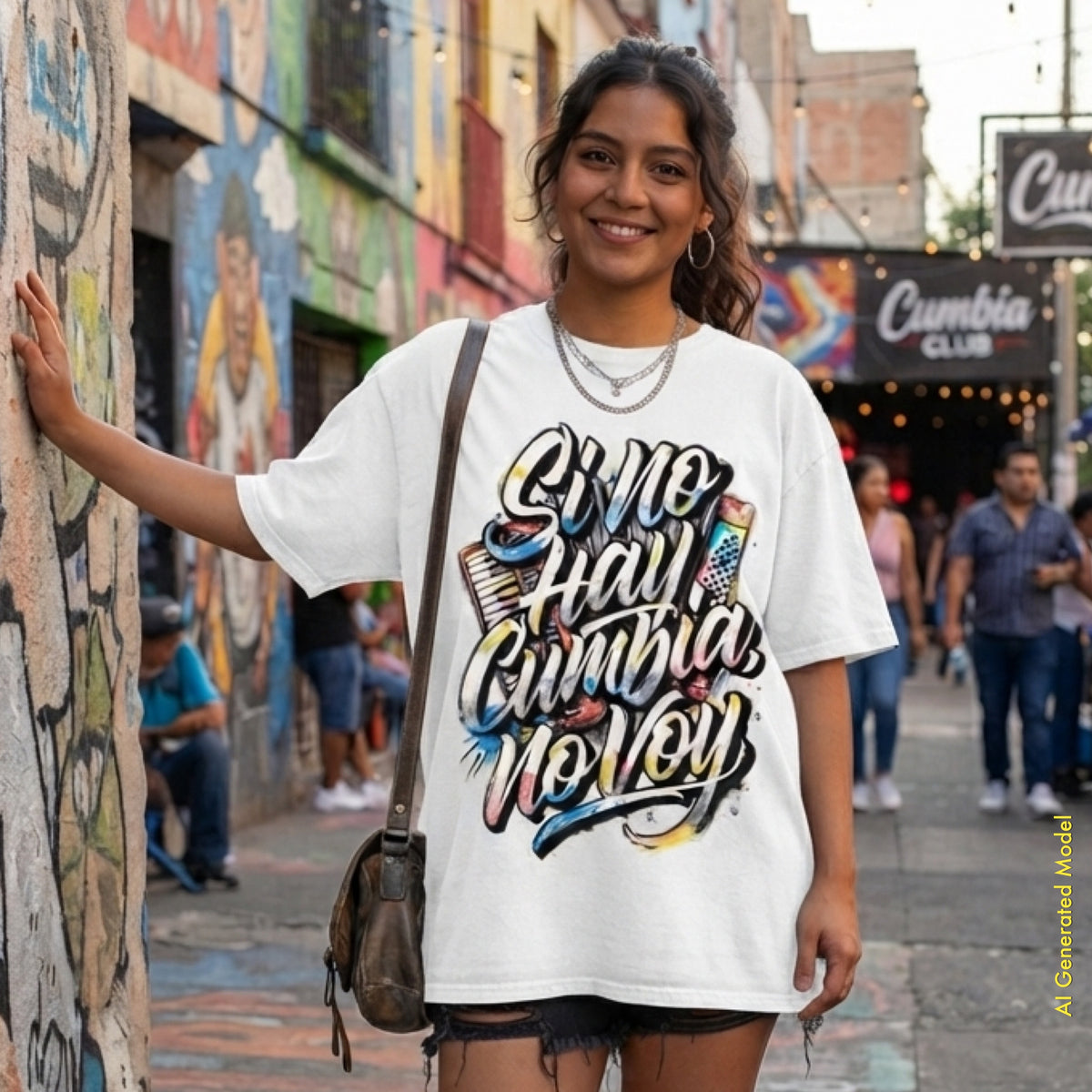Si No Hay Cumbia, No Voy - A Mano Style Relaxed Fit tee