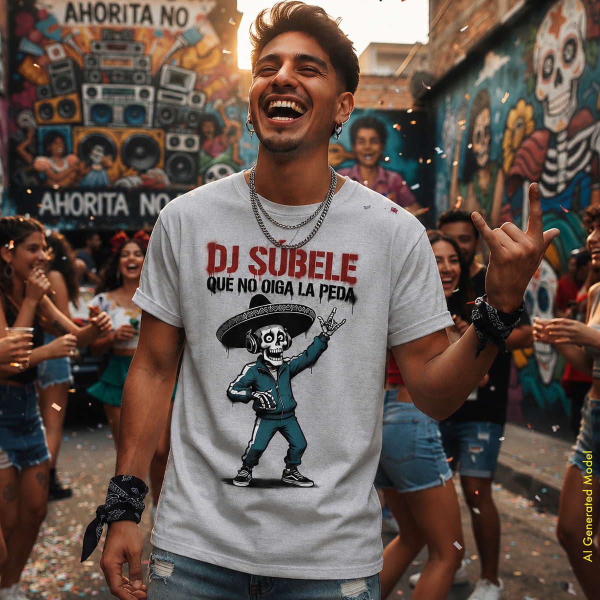 Dj Súbele, Que No Oiga La Peda - Flaco Hueso Unisex Classic Fit tee