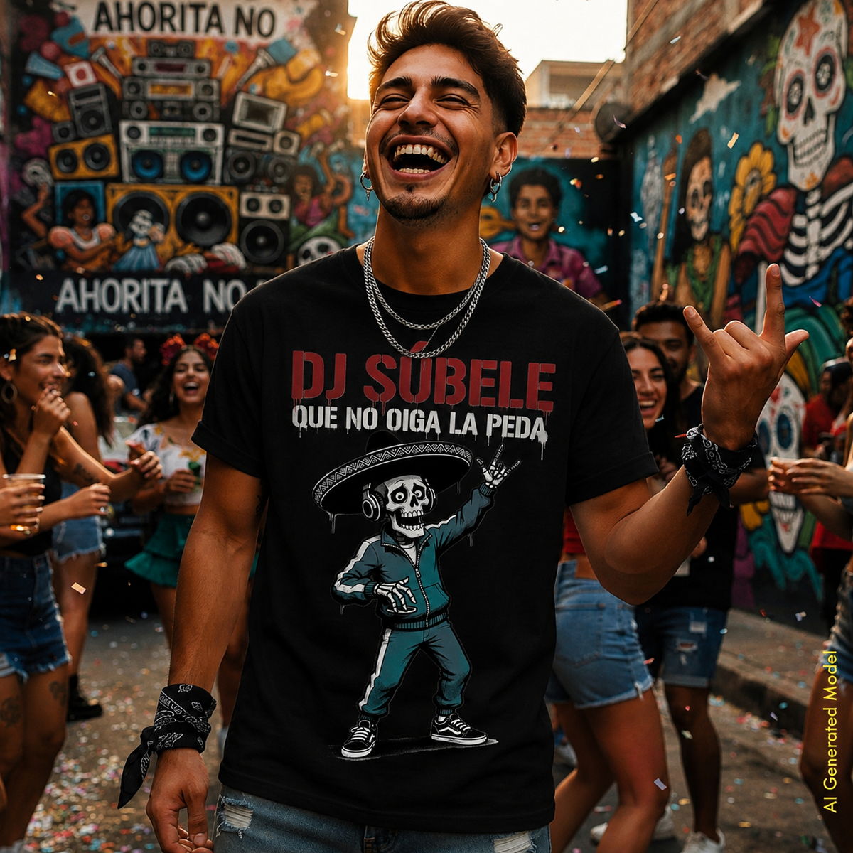 Dj Súbele, Que No Oiga La Peda - Flaco Hueso Unisex Classic Fit tee