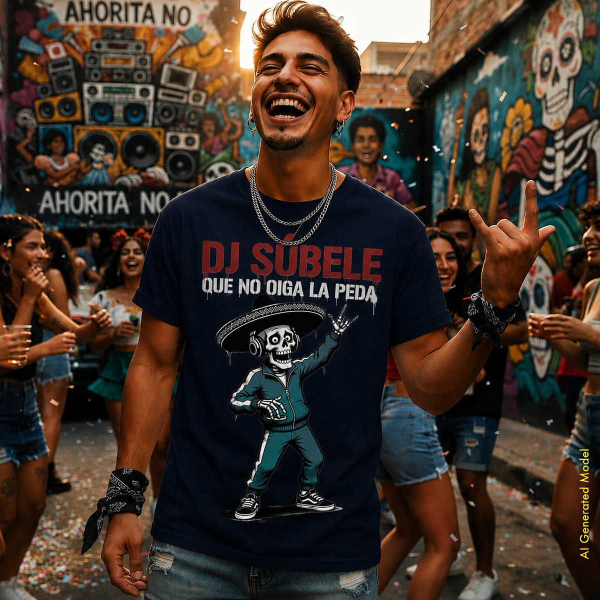 Dj Súbele, Que No Oiga La Peda - Flaco Hueso Unisex Classic Fit tee