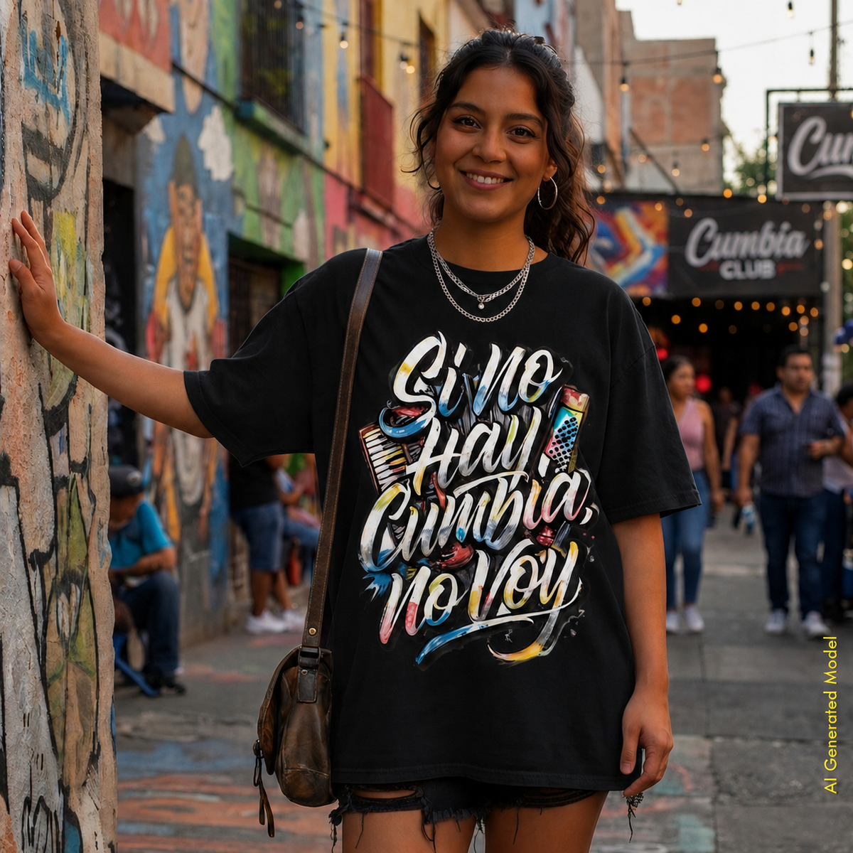 Si No Hay Cumbia, No Voy - A Mano Style Relaxed Fit tee