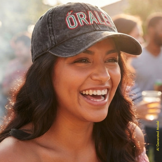 Órale La Bandera - El Finde Tri-Color Vintage Dad Cap | ¡OYE! Originals