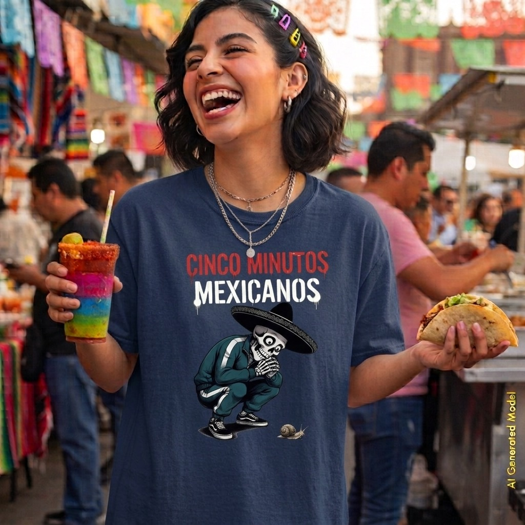 Cinco Minutos Mexicanos - Flaco Hueso Relaxed Fit Tee