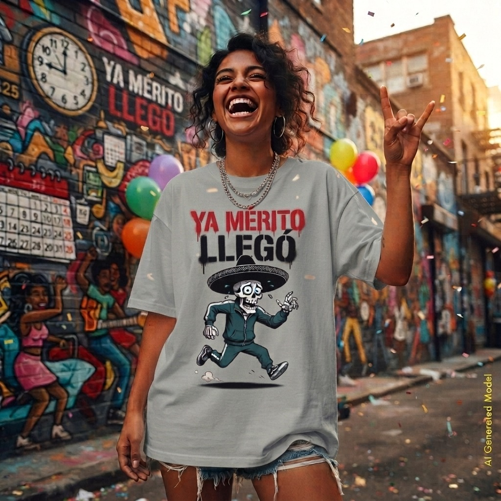 Ya Mérito Llegó - Flaco Hueso Relaxed Fit Tee
