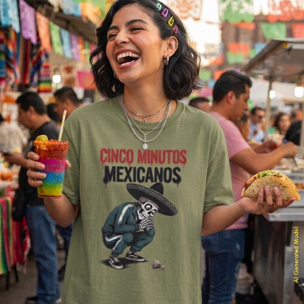 Cinco Minutos Mexicanos - Flaco Hueso Relaxed Fit Tee