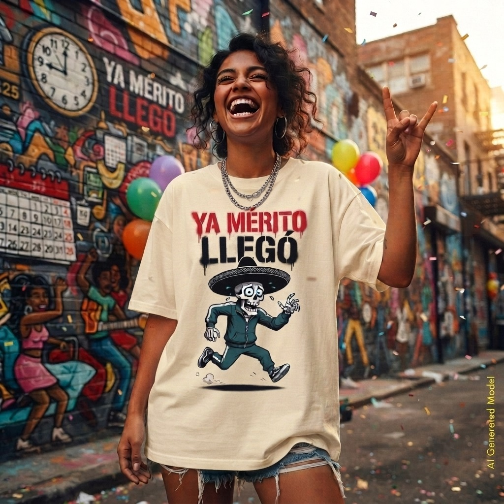 Ya Mérito Llegó - Flaco Hueso Relaxed Fit Tee