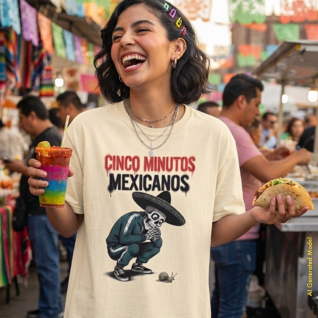 Cinco Minutos Mexicanos - Flaco Hueso Relaxed Fit Tee