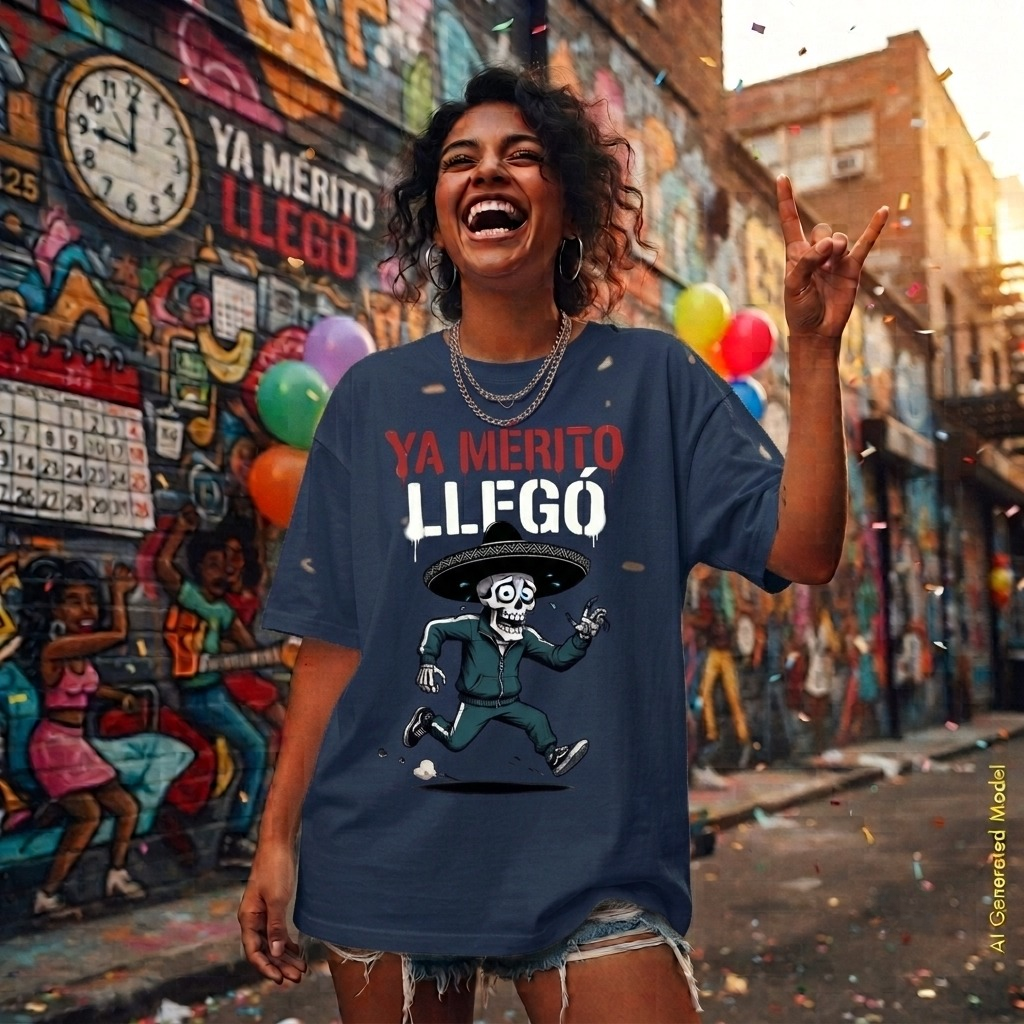 Ya Mérito Llegó - Flaco Hueso Relaxed Fit Tee