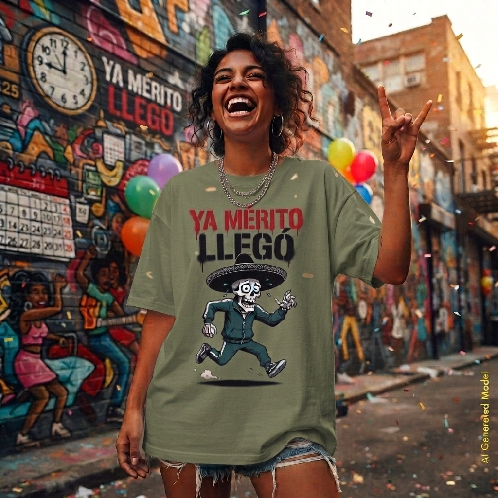 Ya Mérito Llegó - Flaco Hueso Relaxed Fit Tee