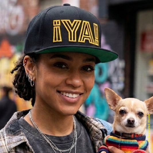 ¡YA! El Dorado - El Dorado Black & Gold Flat Bill Cap  | ¡OYE! Originals