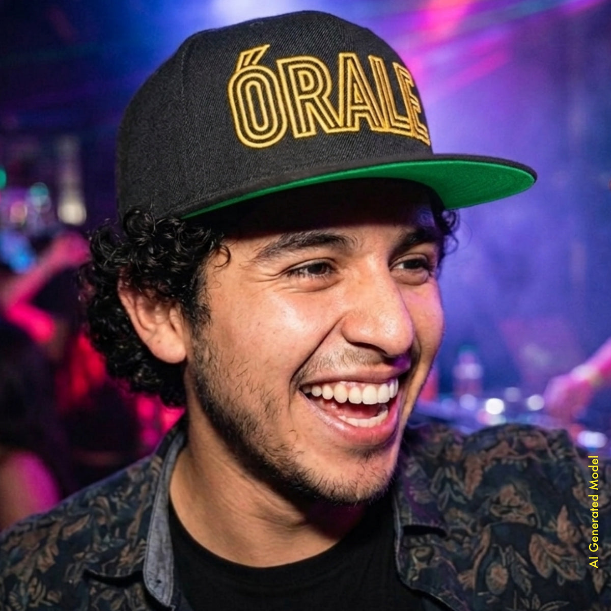 Órale El Dorado - La Calle Black & Gold Flat Bill Cap | ¡OYE! Originals