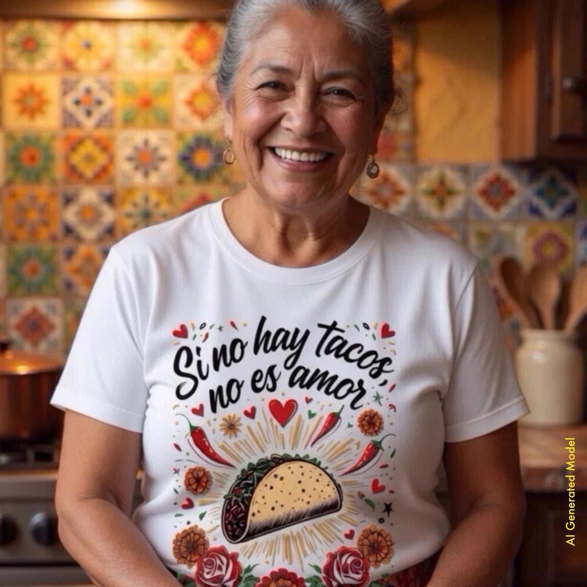 Si no hay tacos, no es amor - Traditional Style Classic Fit Tee