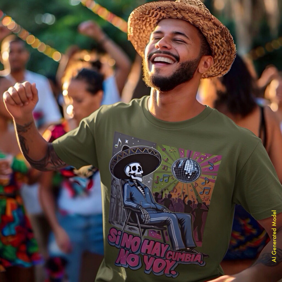 Si No Hay Cumbia, No Voy - Flaco Calaca Premium Classic Tee
