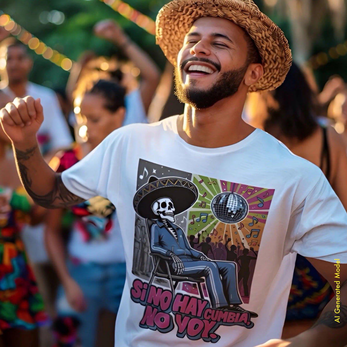 Si No Hay Cumbia, No Voy - Flaco Calaca Premium Classic Tee