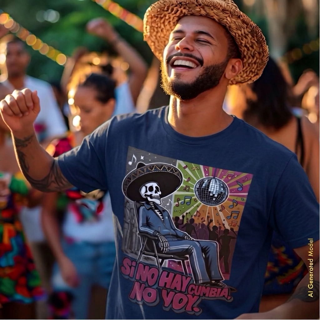 Si No Hay Cumbia, No Voy - Flaco Calaca Premium Classic Tee