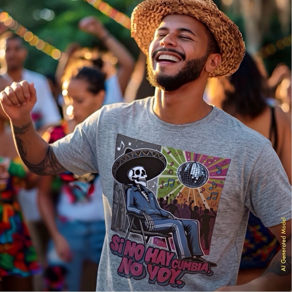 Si No Hay Cumbia, No Voy - Flaco Calaca Premium Classic Tee