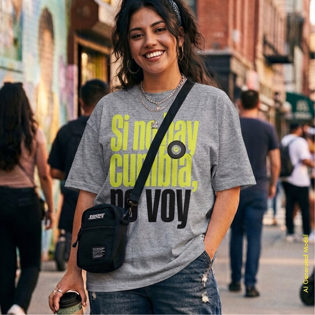 Si No Hay Cumbia, No Voy - On Trend Style Relaxed Fit Tee