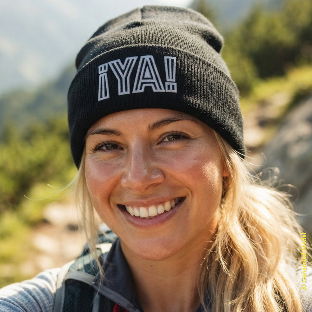 ¡YA! El Trazo - El Gorro Black & White Cuffed Beanie | ¡OYE! Originals