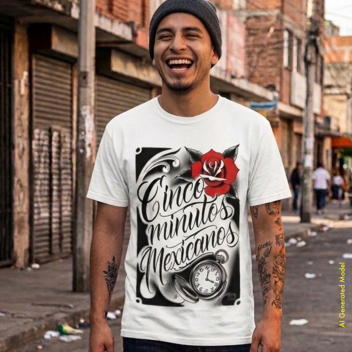 Cinco Minutos Mexicanos - Chicano Ink Style Classic Fit Tee