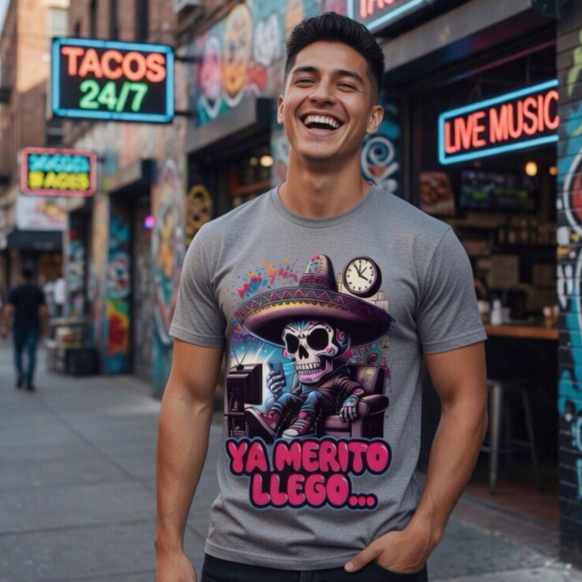 Ya Merito Llego - Flaco Calaca Premium Classic Fit Tee