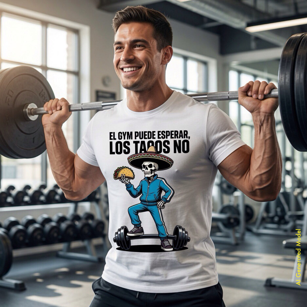 El Gym Puede Esperar, Los Tacos No — Flaco Calaca Premium Tee
