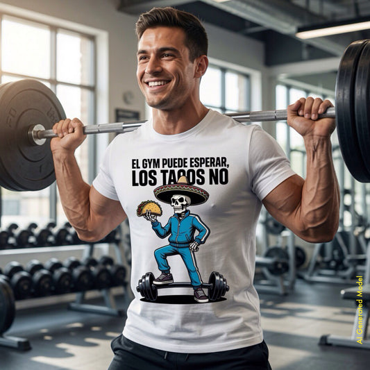 El Gym Puede Esperar, Los Tacos No — Flaco Calaca Premium Tee