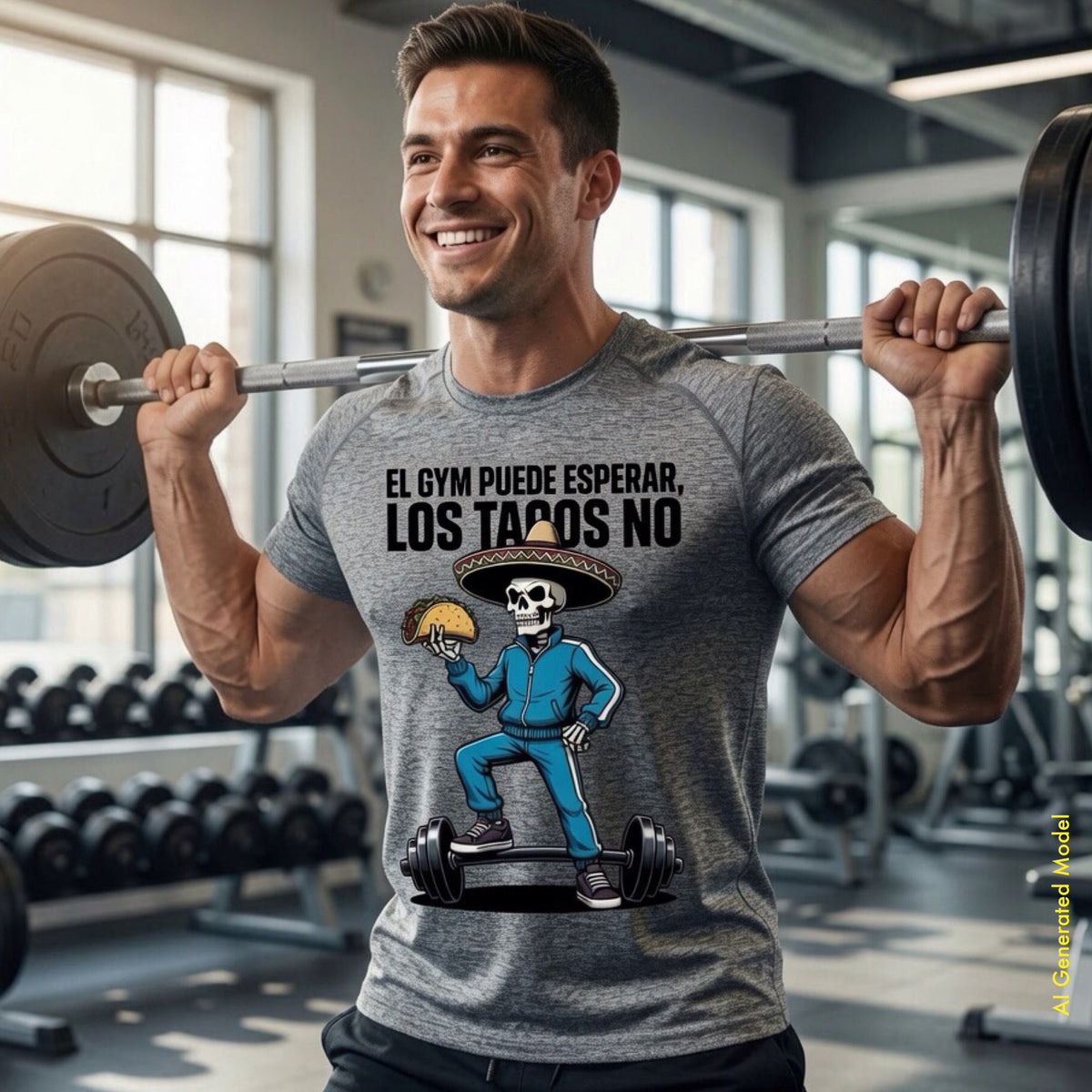 El Gym Puede Esperar, Los Tacos No — Flaco Calaca Premium Tee