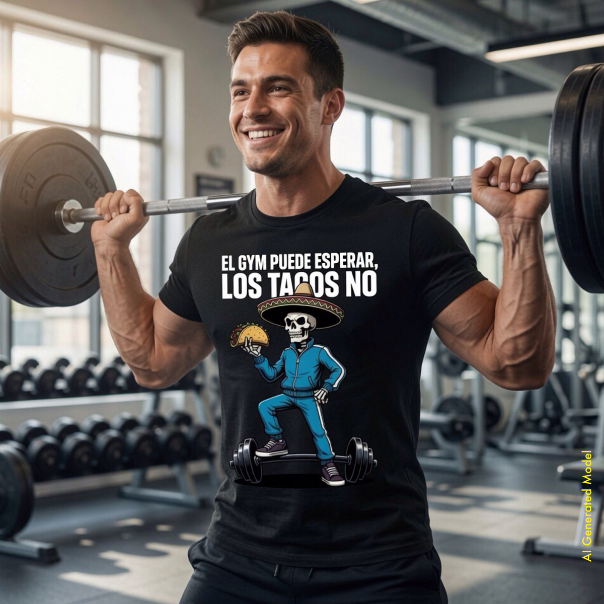 El Gym Puede Esperar, Los Tacos No — Flaco Calaca Premium Tee