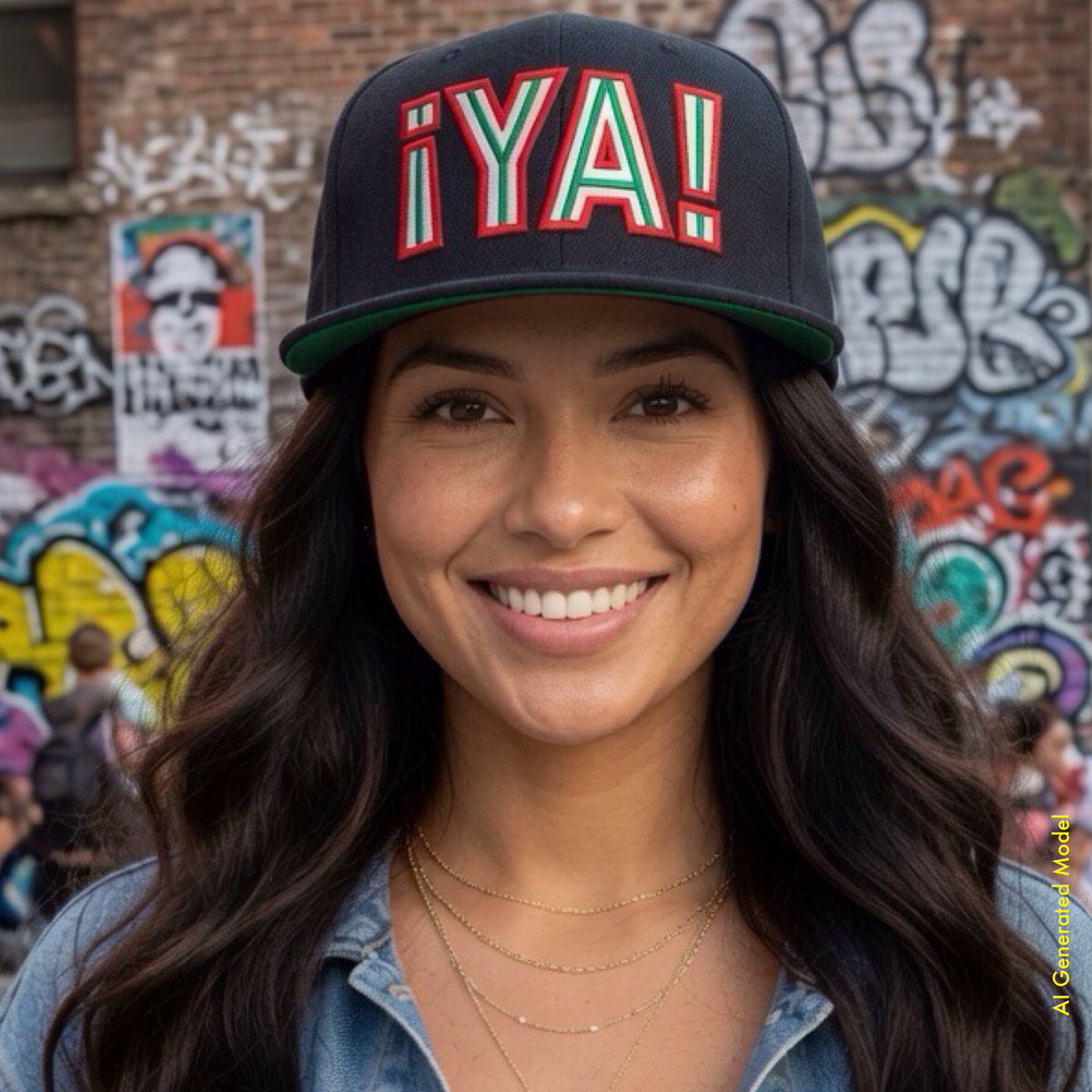 ¡YA! La Bandera - La Calle Tri -Color Flat Bill Cap | !OYE! originals