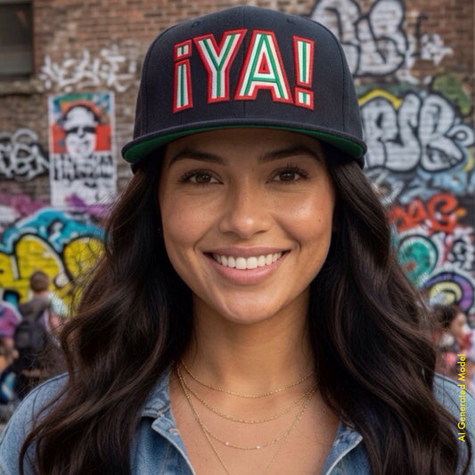 ¡YA! La Bandera - La Calle Tri -Color Flat Bill Cap | !OYE! originals