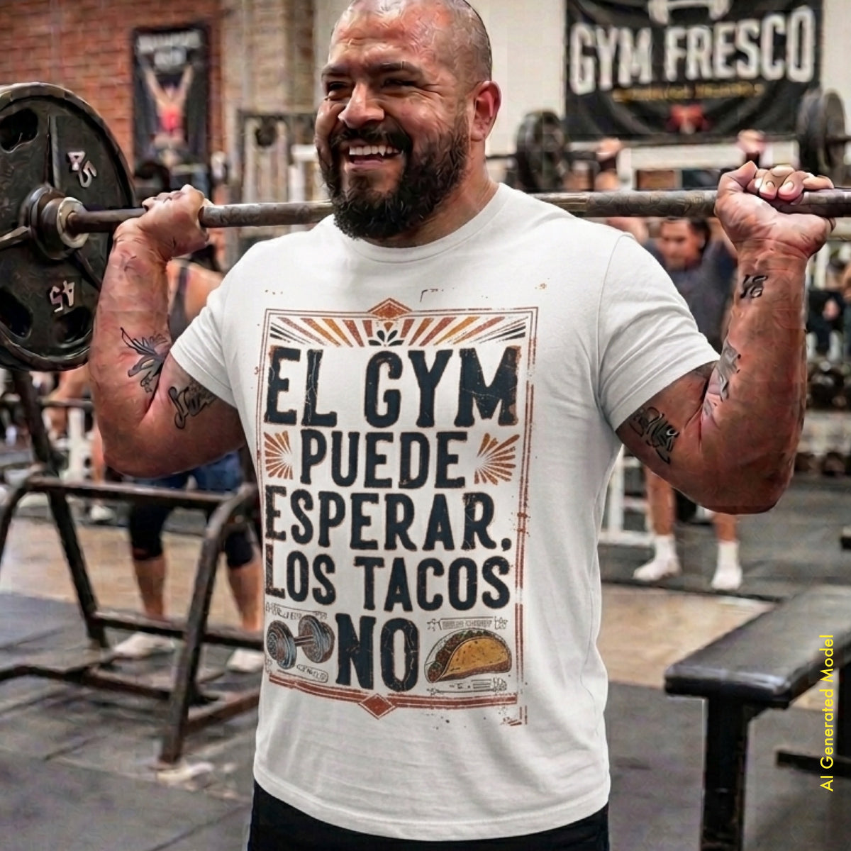 El Gym Puede Esperar, Los Tacos No - Vintage Style Classic Fit tee