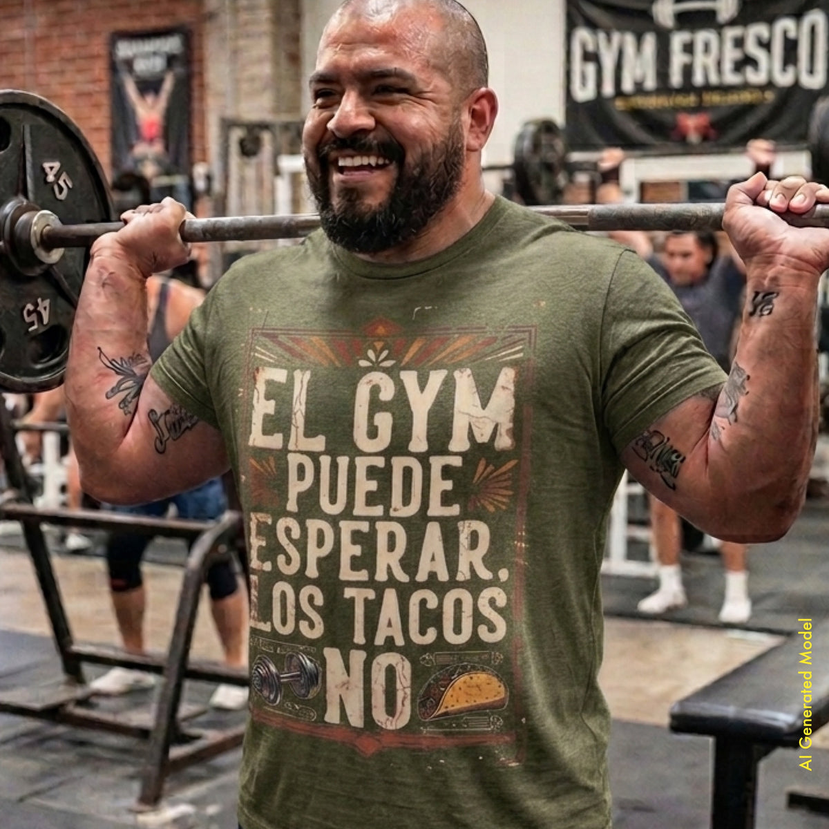 El Gym Puede Esperar, Los Tacos No - Vintage Style Classic Fit tee