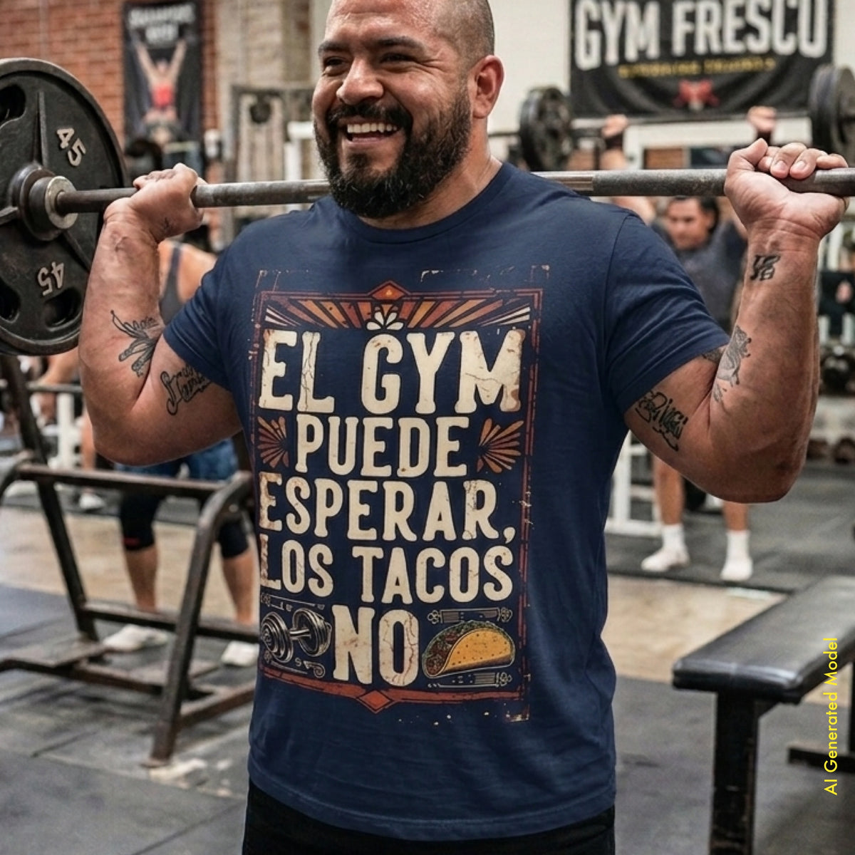 El Gym Puede Esperar, Los Tacos No - Vintage Style Classic Fit tee