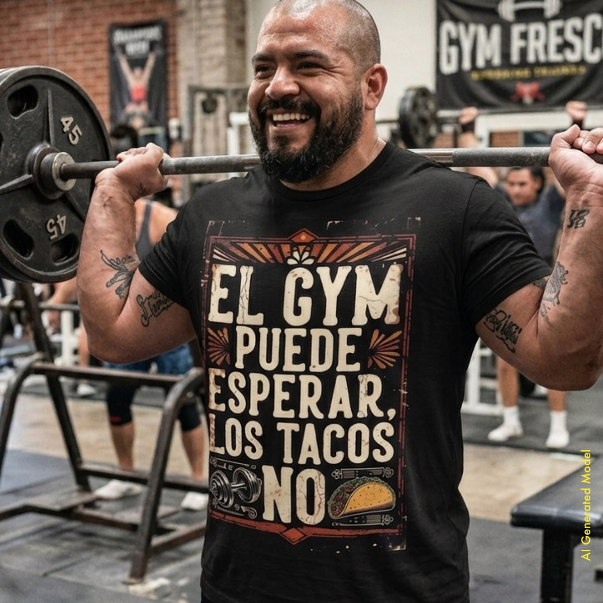 El Gym Puede Esperar, Los Tacos No - Vintage Style Classic Fit tee