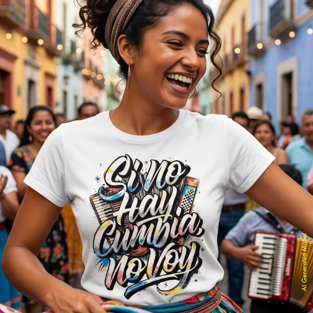 Si No Hay Cumbia, No Voy - A Mano Style Classic Fit Tee