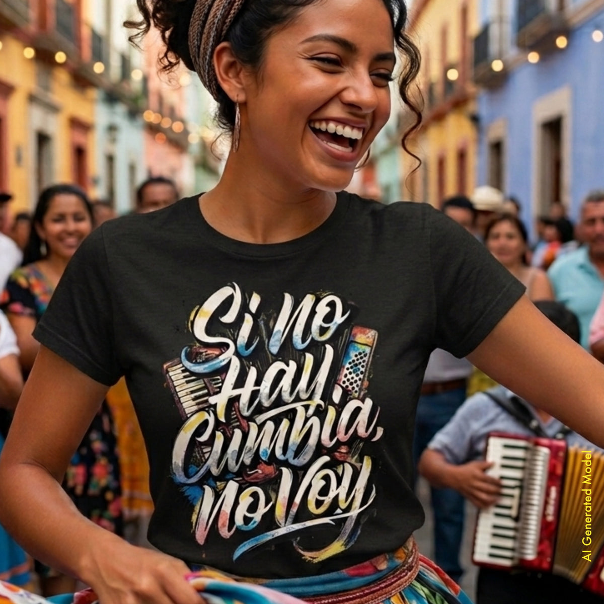 Si No Hay Cumbia, No Voy - A Mano Style Classic Fit Tee