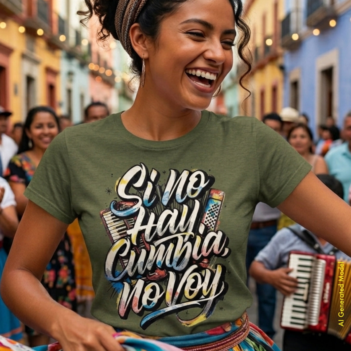 Si No Hay Cumbia, No Voy - A Mano Style Classic Fit Tee