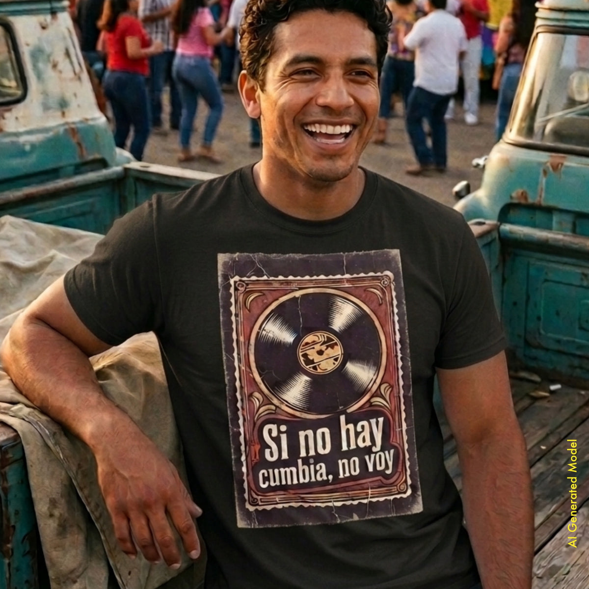 Si No Hay Cumbia, No Voy - Vintage Style Classic Fit Tee