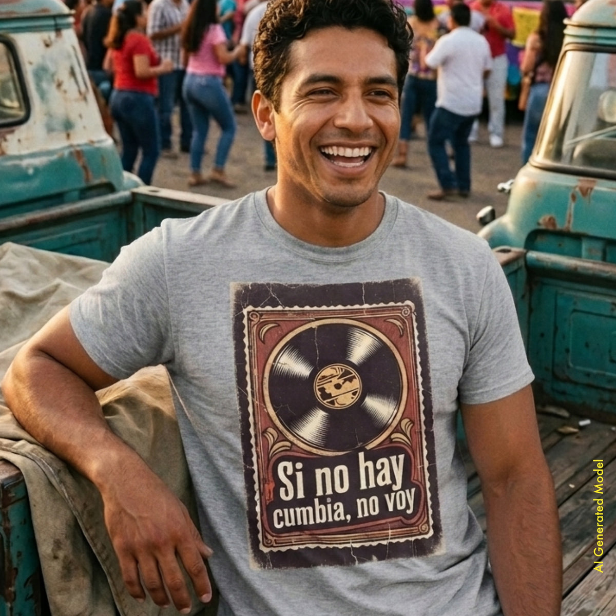 Si No Hay Cumbia, No Voy - Vintage Style Classic Fit Tee