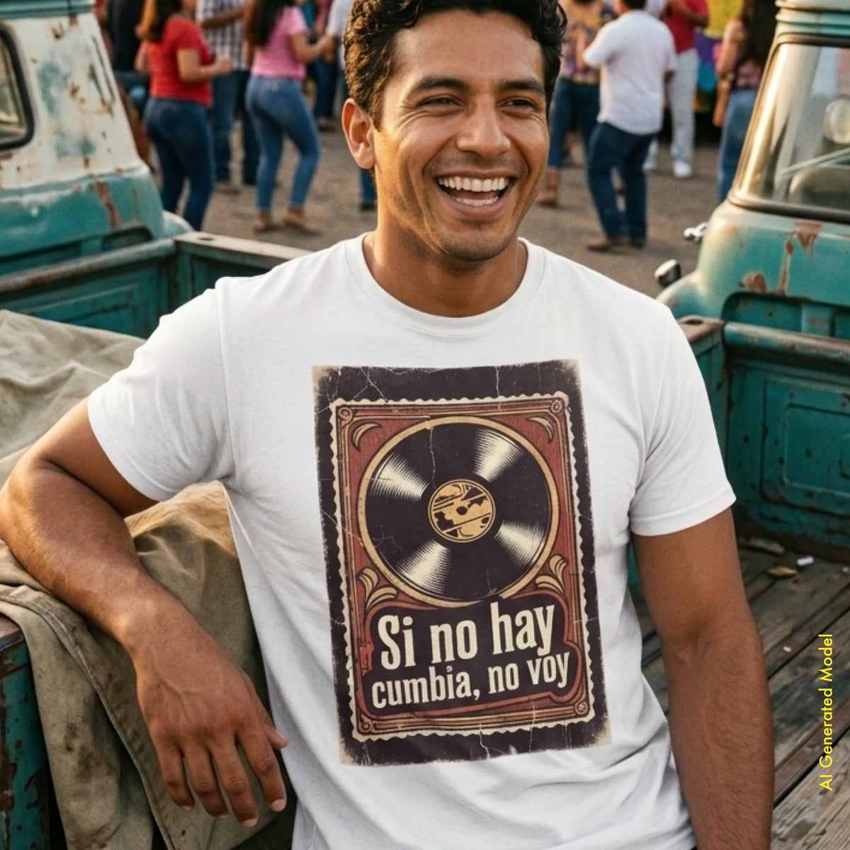 Si No Hay Cumbia, No Voy - Vintage Style Classic Fit Tee