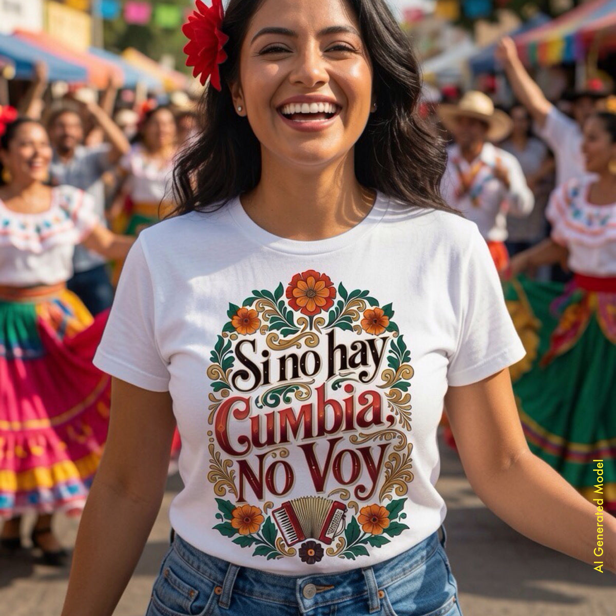 Si No Hay Cumbia, No Voy - Traditional Style Classic Unisex Tee