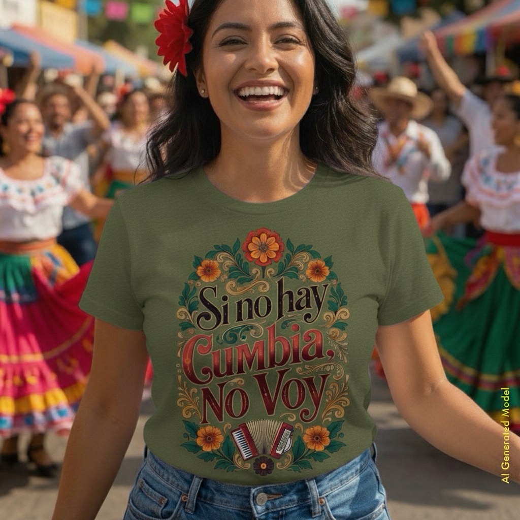 Si No Hay Cumbia, No Voy - Traditional Style Classic Unisex Tee