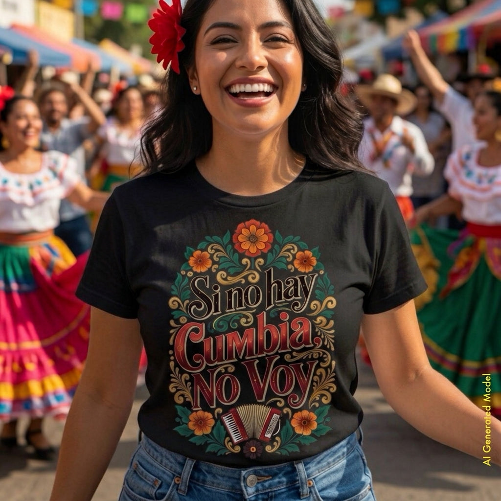 Si No Hay Cumbia, No Voy - Traditional Style Classic Unisex Tee